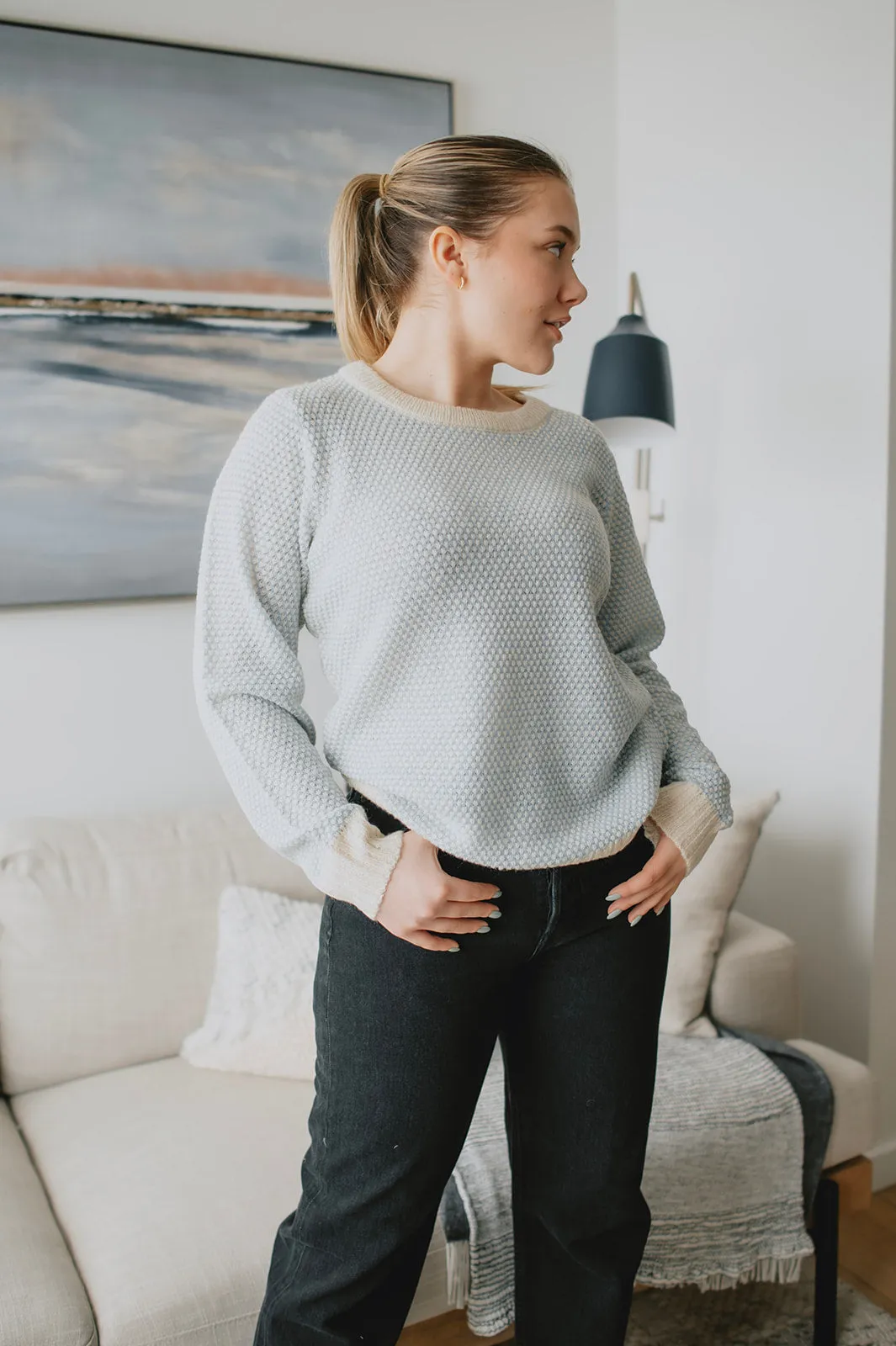 The Mirana Pullover - Placid Blue