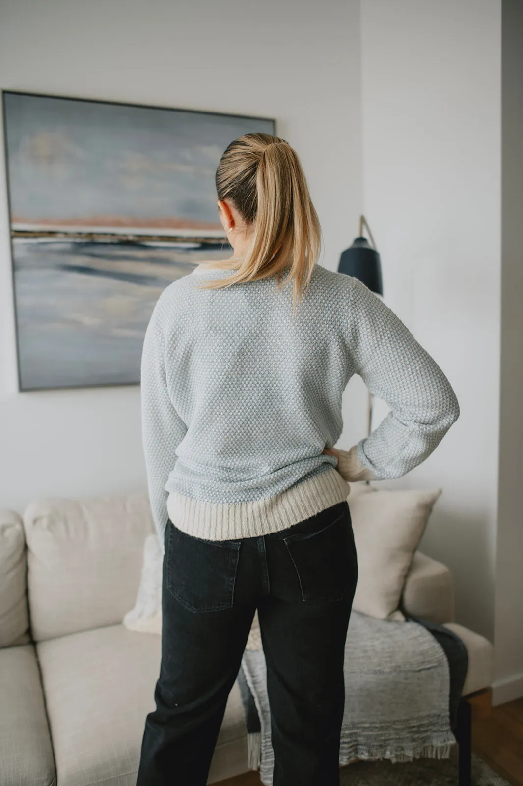 The Mirana Pullover - Placid Blue