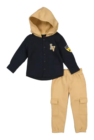 Toddler Boys Style Icon Hooded Shirt and Sweatpants