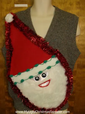 Wacky Santa Ugly Christmas Sweater Vest