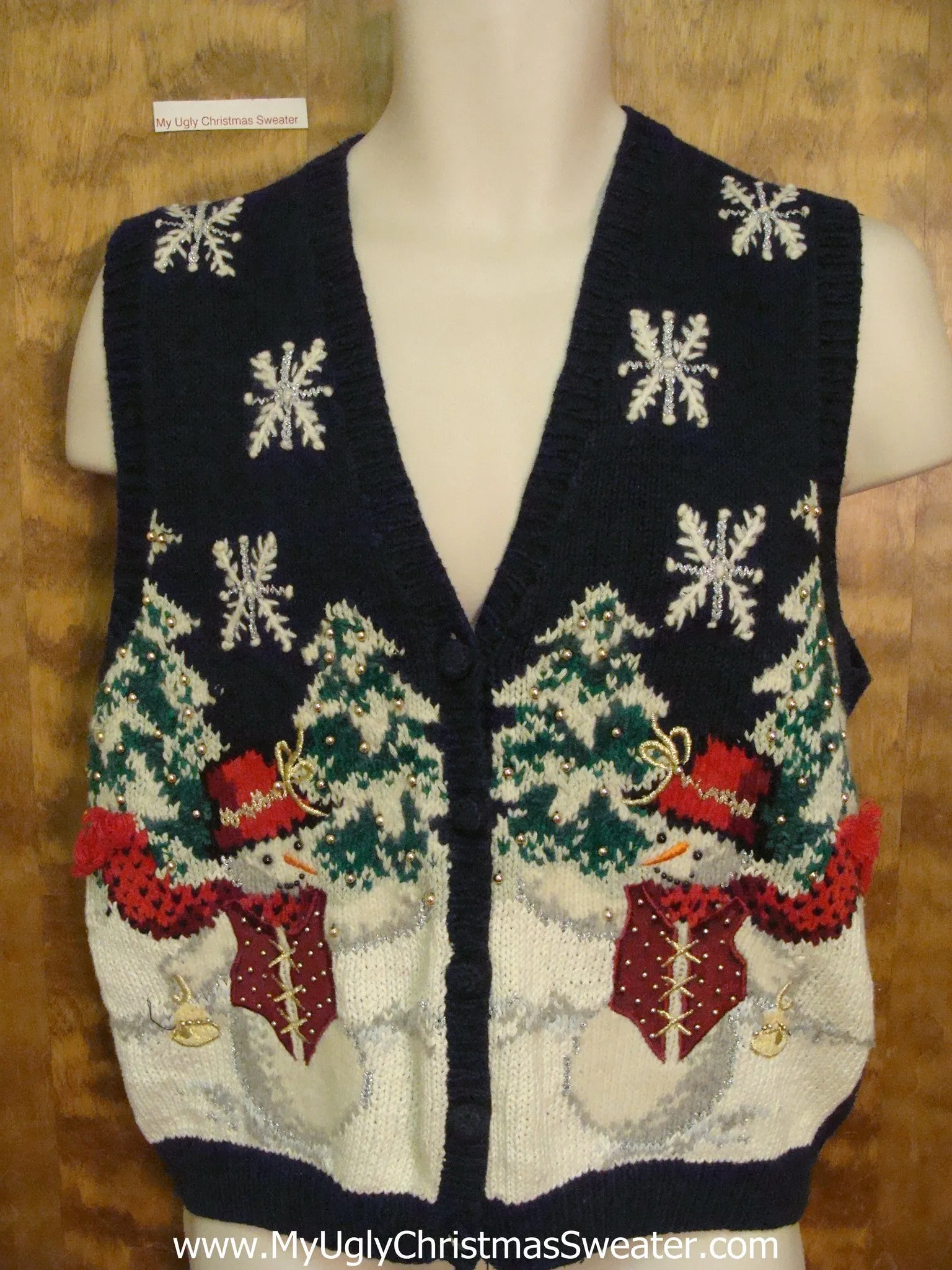 Winter Themed Ugly Christmas Sweater Vest