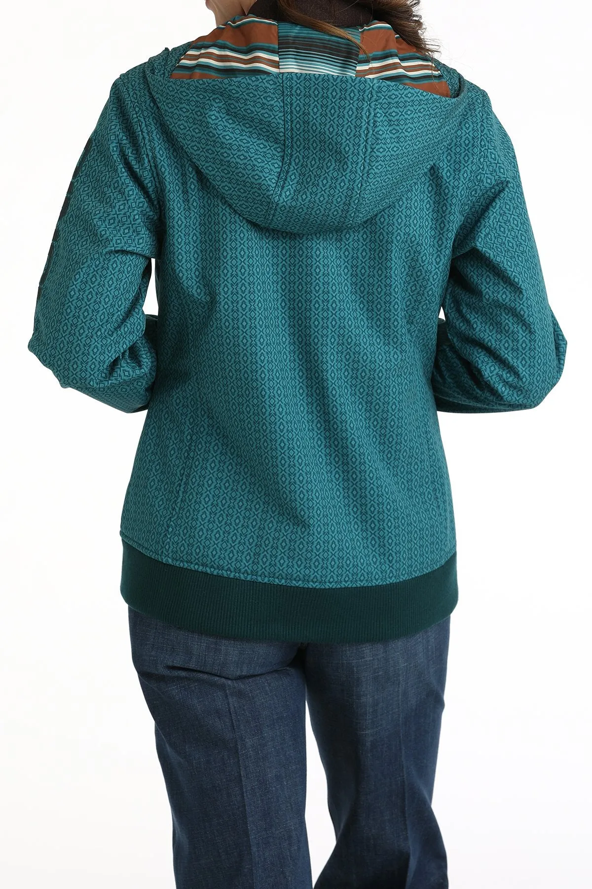 Women's Cinch Teal Bonded Hooded Jacket